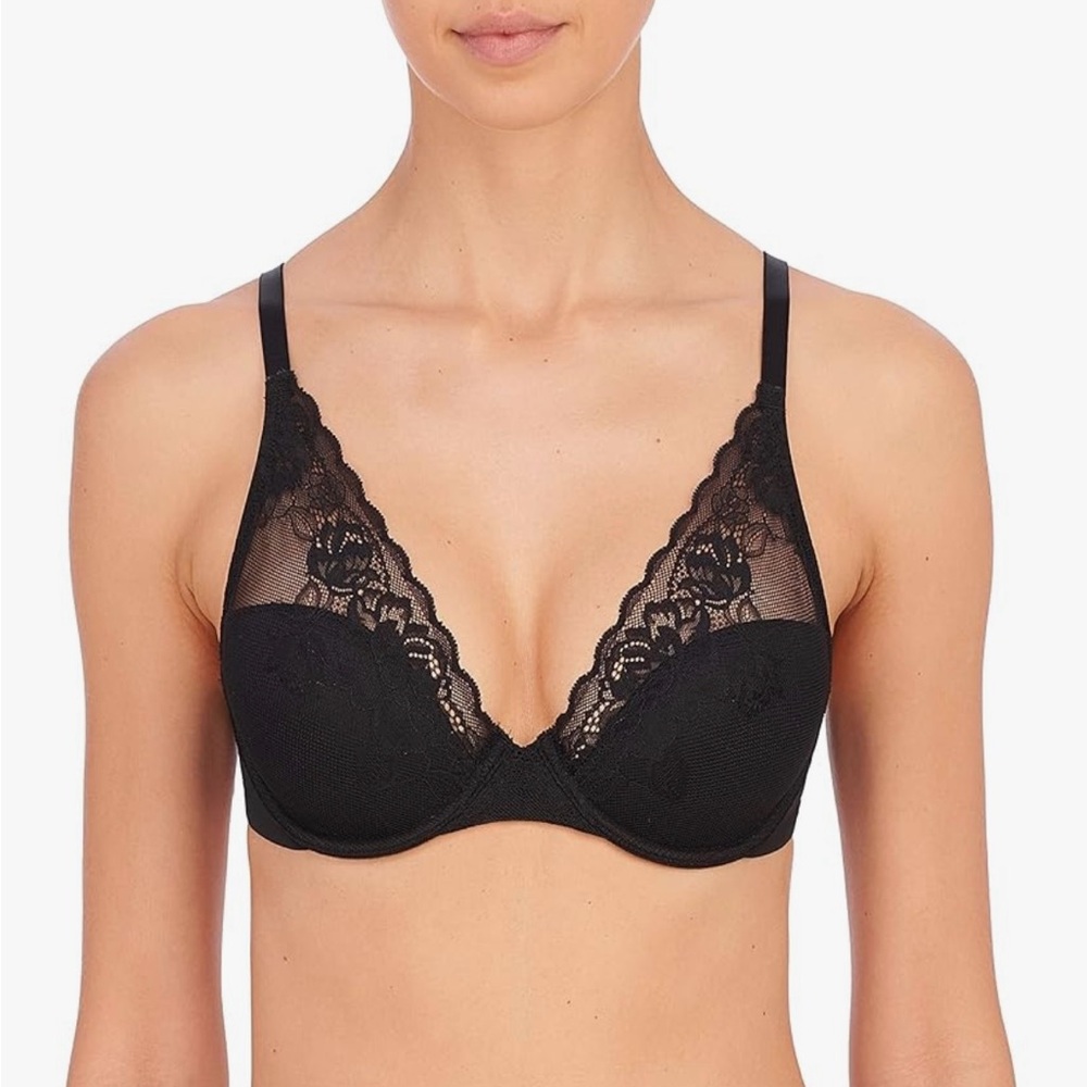 Elegant Black Lace Bra 32H New with tags